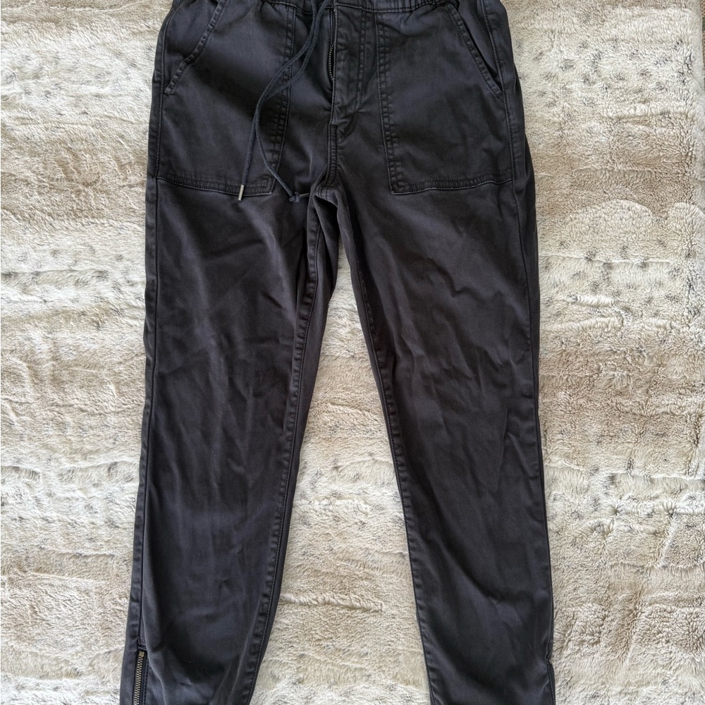 American Eagle Outfitters Black Joggers with Elastic Waistband